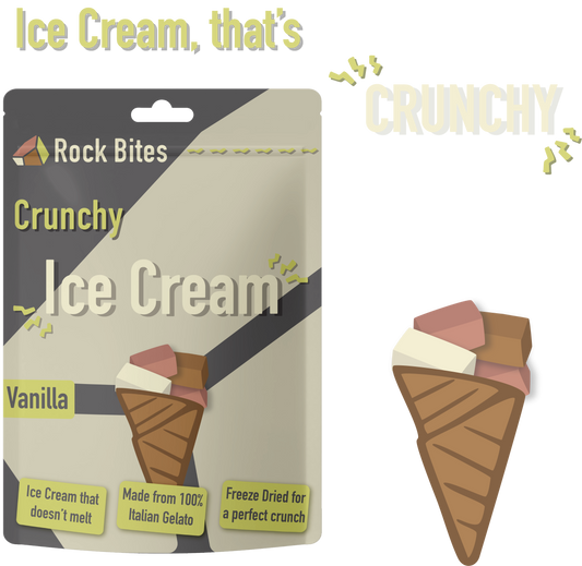 Rock Bites Freeze Dried Discovery Box - rainbow sweets, vanilla, chocolate, strawberry