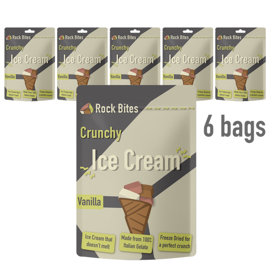Freeze Dried Ice Cream - Crunchy Ice Cream that doesn't melt (6 BAGS)