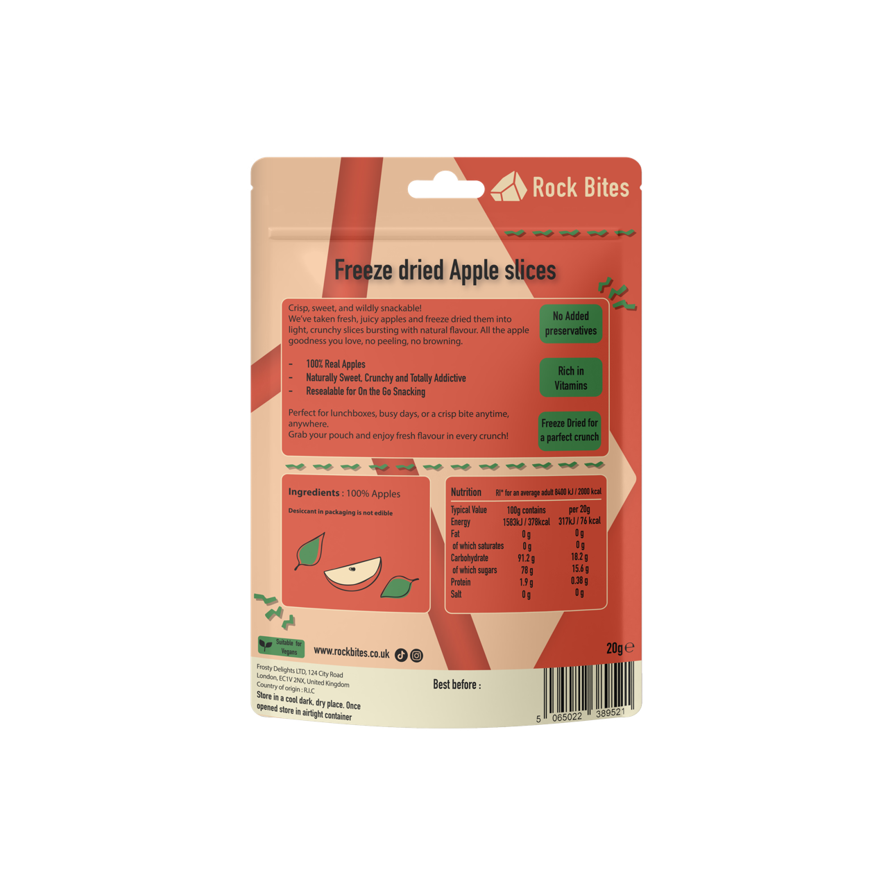 Freeze Dried Fruits - Healthy Crunchy Fruit with No Additives (6 BAGS)