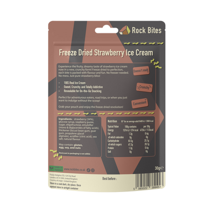 Rock Bites Freeze Dried Discovery Box - rainbow sweets, vanilla, chocolate, strawberry