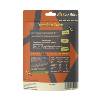 Rock Bites Freeze Dried Discovery Box - rainbow sweets, vanilla, chocolate, strawberry