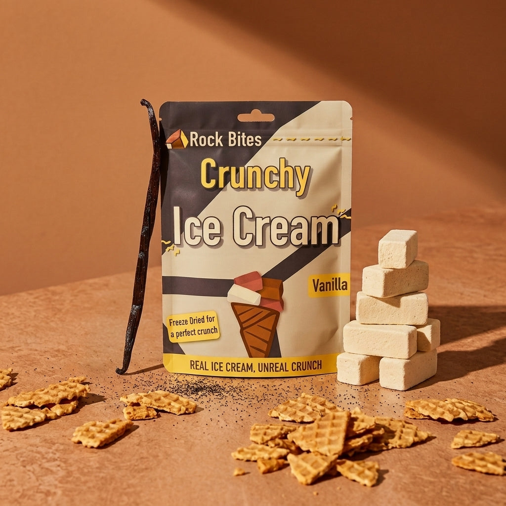 Rock Bites Freeze Dried Ice Cream - Crunchy Ice Cream that doesn't melt