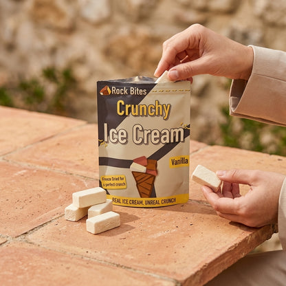 Rock Bites Freeze Dried Ice Cream - Crunchy Ice Cream that doesn't melt