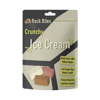 Rock Bites Freeze Dried Ice Cream - Crunchy Ice Cream that doesn't melt - 30g pouch