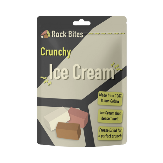 Rock Bites Freeze Dried Ice Cream - Crunchy Ice Cream that doesn't melt - 30g pouch