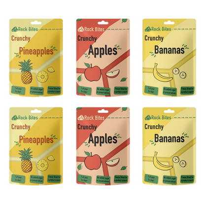 Freeze Dried Fruits - Healthy Crunchy Fruit with No Additives (6 BAGS)