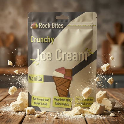 Rock Bites Freeze Dried Ice Cream - Crunchy Ice Cream that doesn't melt